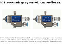 MC 2 automatic spray gun, without needle seat